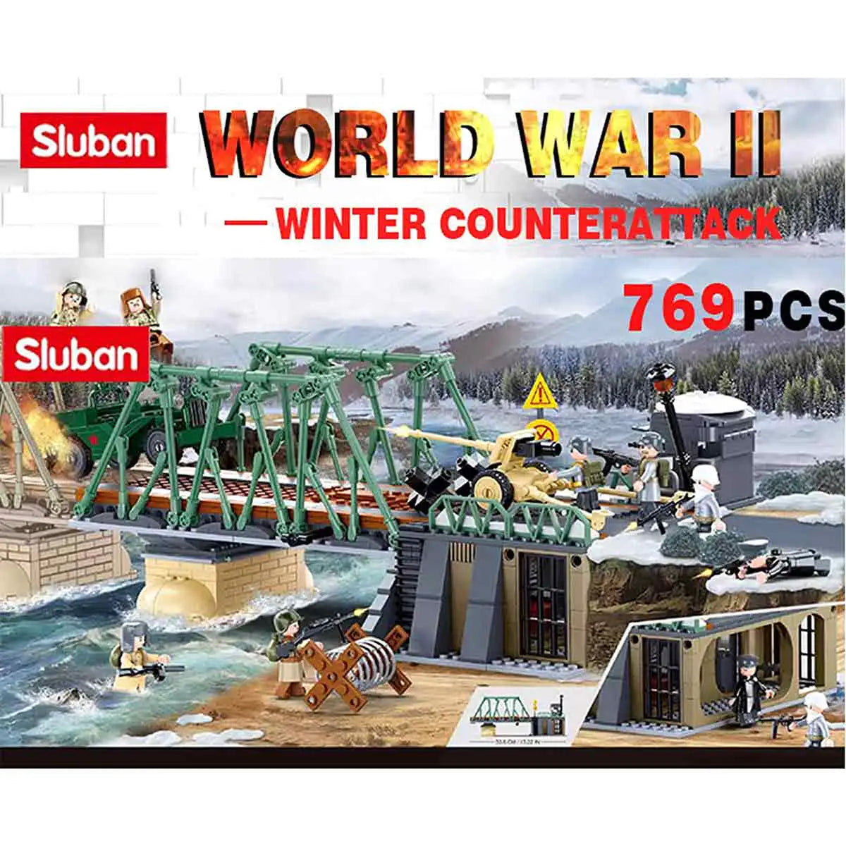 Sluban 1944 Winter Battle of Budapest Battle Building Set M38-B0981 - John Bull Clothing from John Bull Clothing