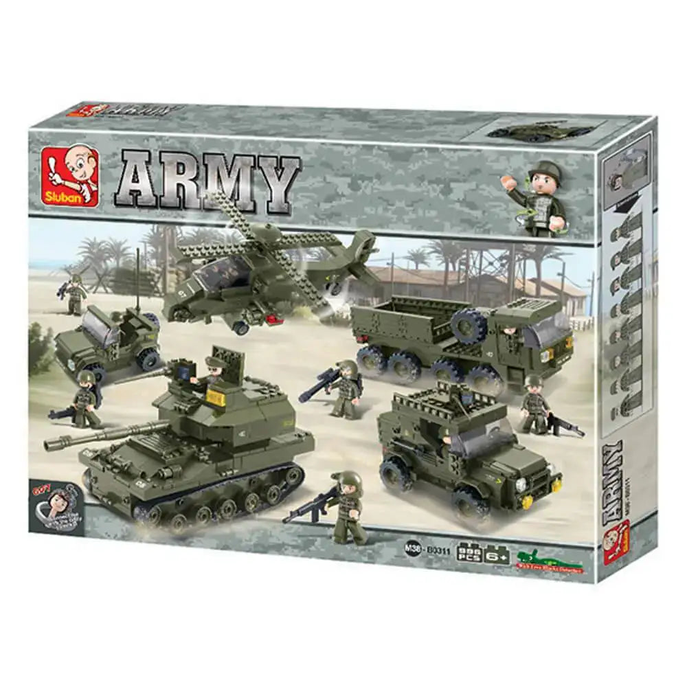 Sluban Army Land Forces Building Blocks Set M38-B0311 - John Bull Clothing from John Bull Clothing