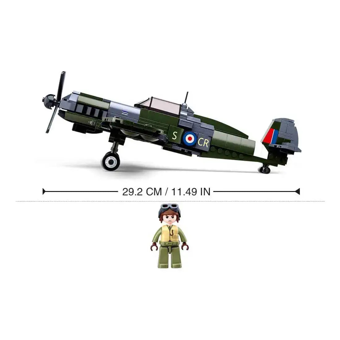 Sluban British Army Fighter Plane Set M38-B0712 - John Bull Clothing from John Bull Clothing