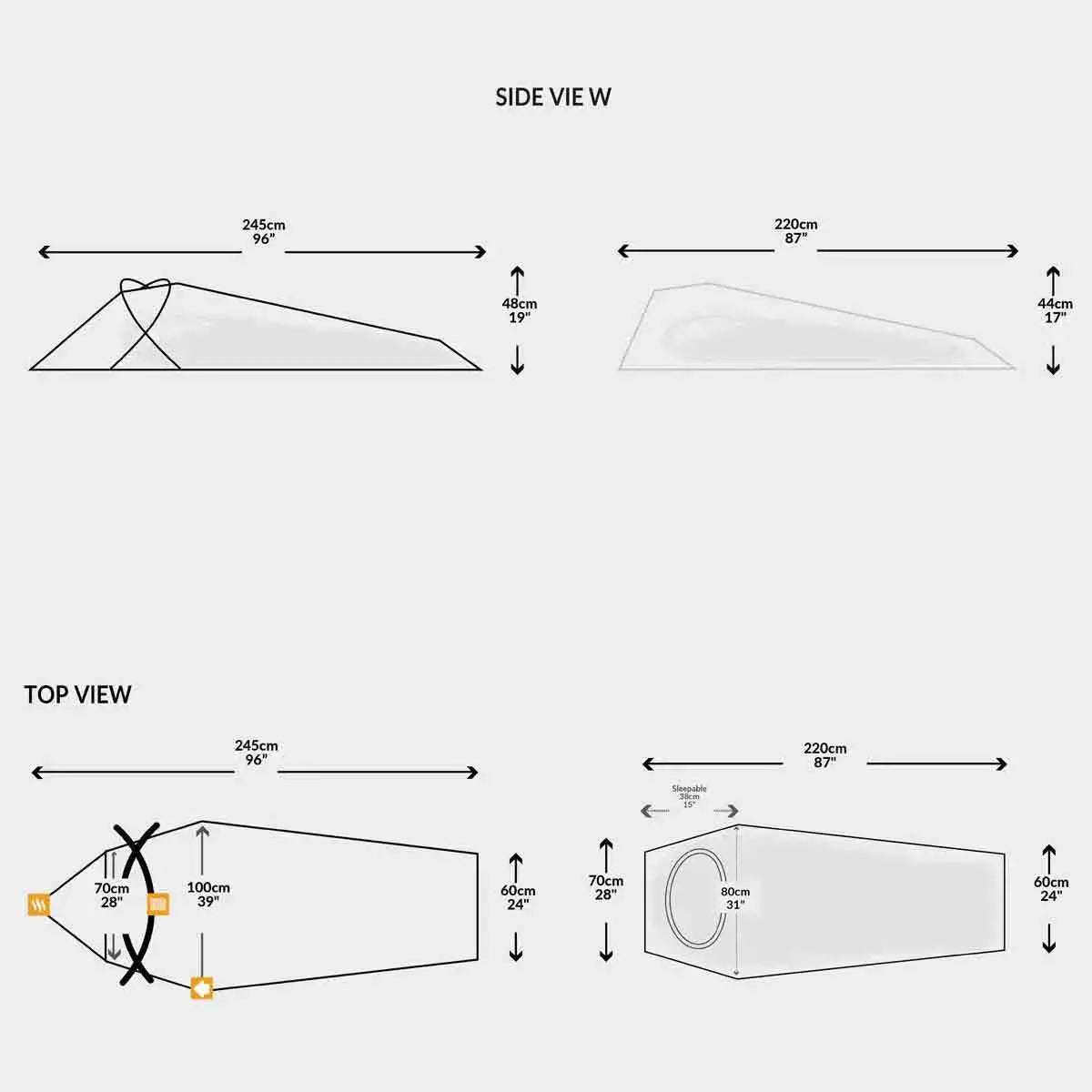 Snugpak Stratosphere Hooped Bivvi Tent - One Person Basha Shelter - John Bull Clothing from John Bull Clothing