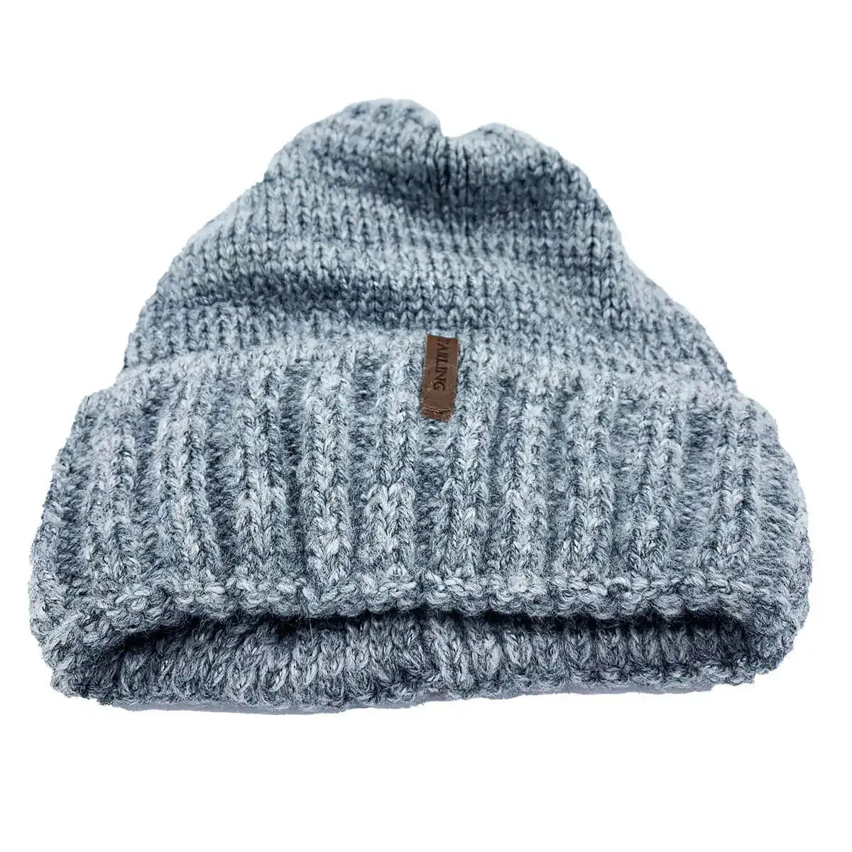 Starling Unisex Turnup Beanie Hat B069 - John Bull Clothing Grey from John Bull Clothing