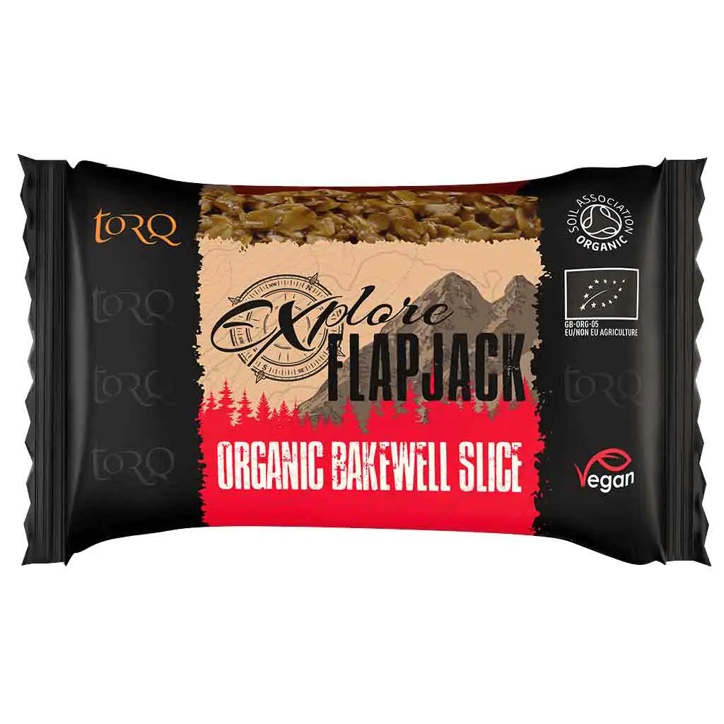 Torq Explore Organic Vegan Flapjack 65g - John Bull Clothing Bakewell Slice from John Bull Clothing