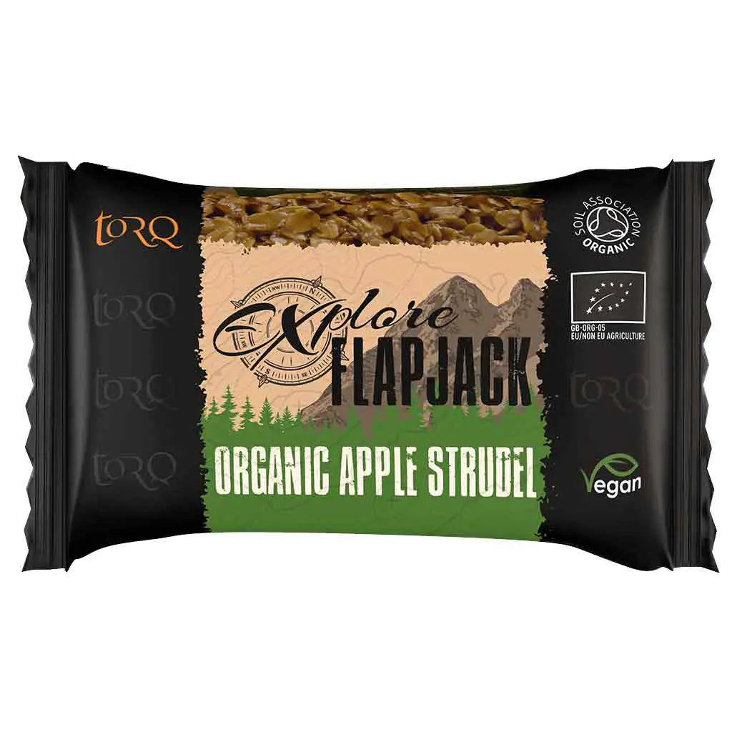 Torq Explore Organic Vegan Flapjack 65g - John Bull Clothing Apple Strudel from John Bull Clothing