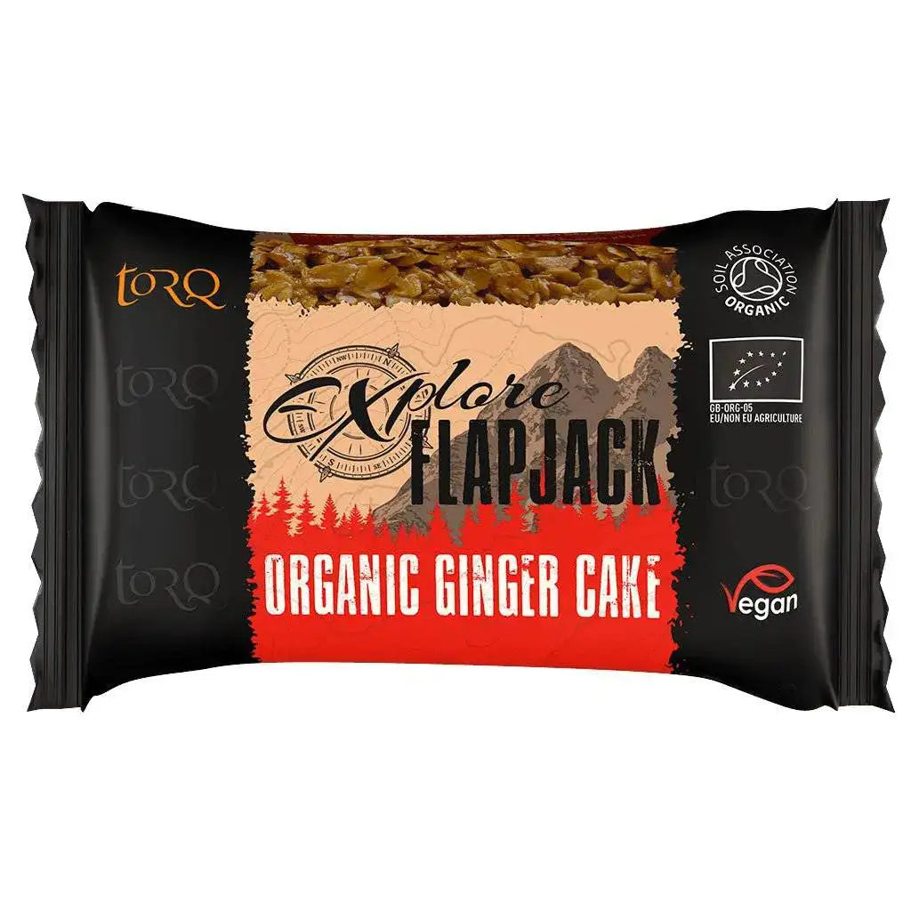 Torq Explore Organic Vegan Flapjack 65g - John Bull Clothing Ginger Cake from John Bull Clothing