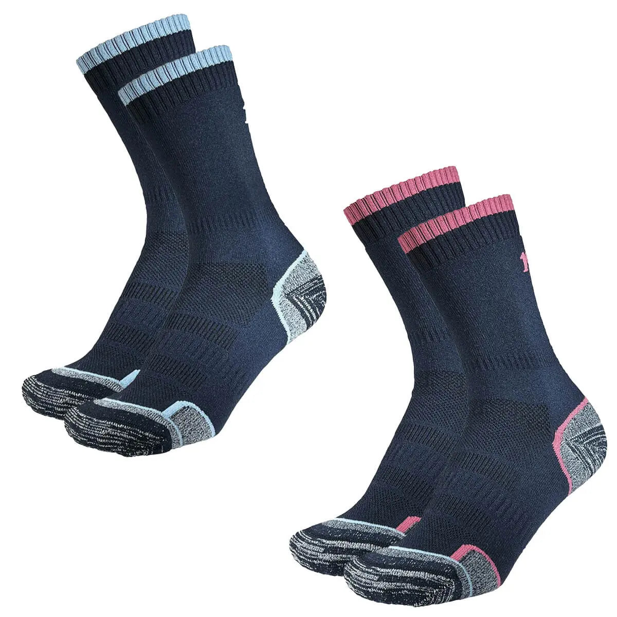1000 Mile Walk Repreve Single Layer Twin Pack Socks - John Bull Clothing