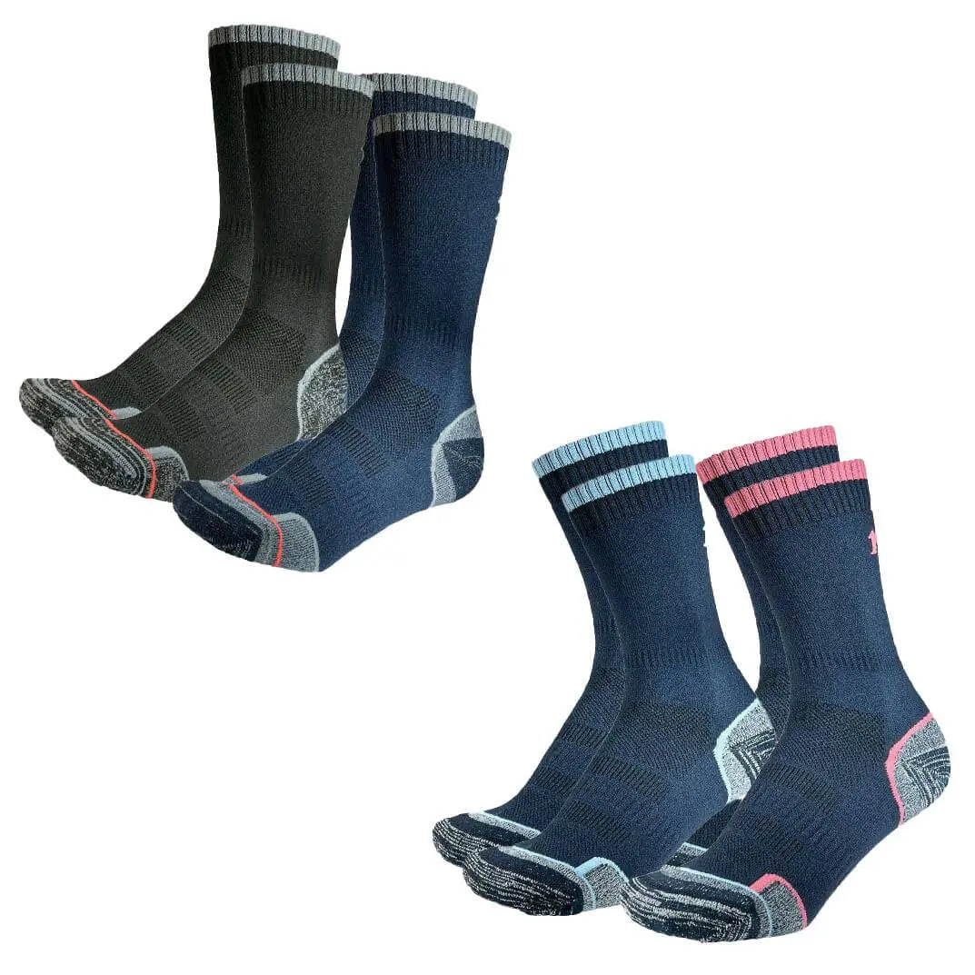 1000 Mile Walk Repreve Single Layer Twin Pack Socks - John Bull Clothing