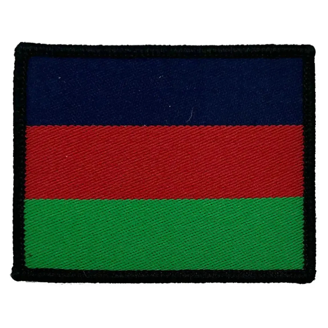 Single Army Dental Corps TRF patch in navy, red, and green cotton fabric, iron or sew on, military uniform accessory.