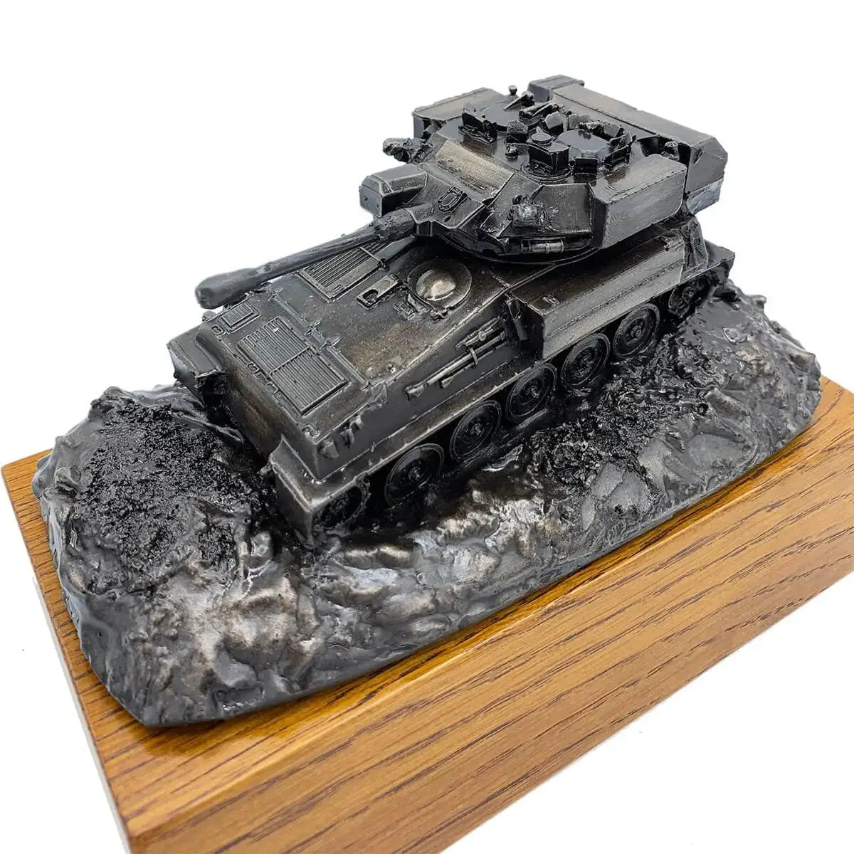 Bronze Resin Scimitar CVRT Reconnaissance Vehicle Statue - John Bull Clothing