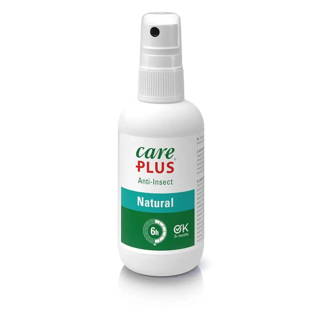 Care Plus Natural Anti Insect Spray 100ml bottle, unboxed, ideal for skin protection using natural ingredients for up to 6 hours.