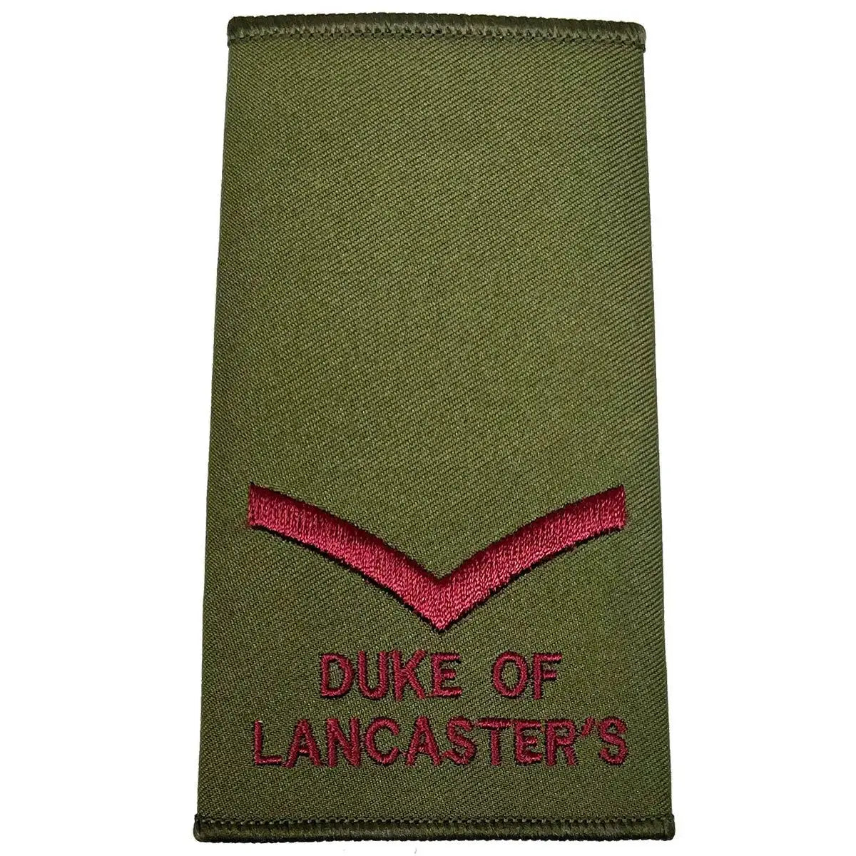 Duke of Lancaster's Olive Green Rank Slides (Pair) - John Bull Clothing