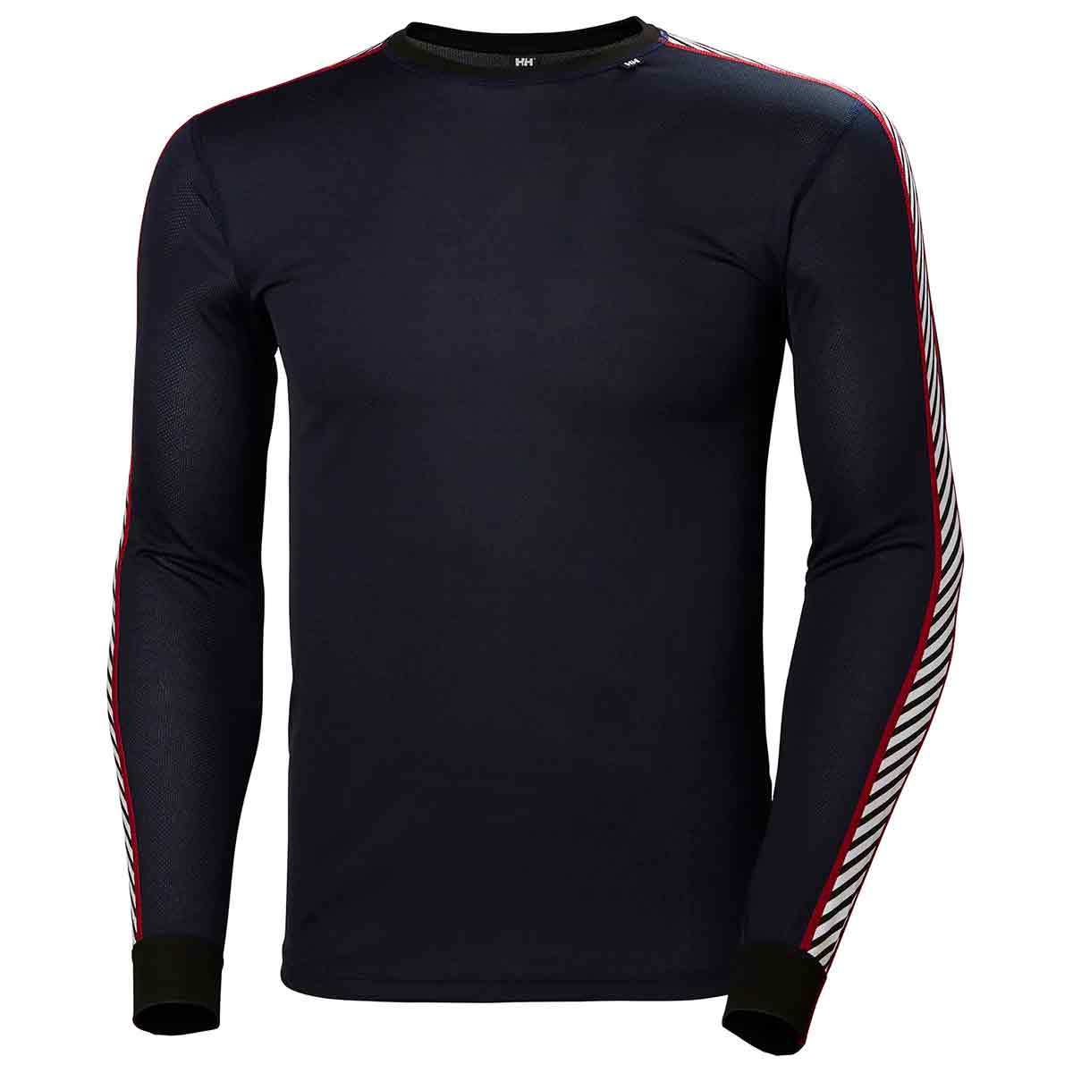 Helly Hansen Mens Lifa Stripe Long Sleeve Crew Base Layer - John Bull Clothing