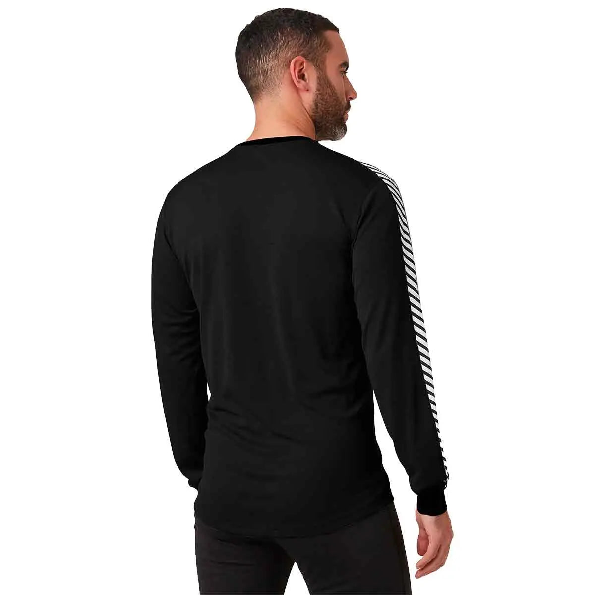Helly Hansen Mens Lifa Stripe Long Sleeve Crew Base Layer - John Bull Clothing