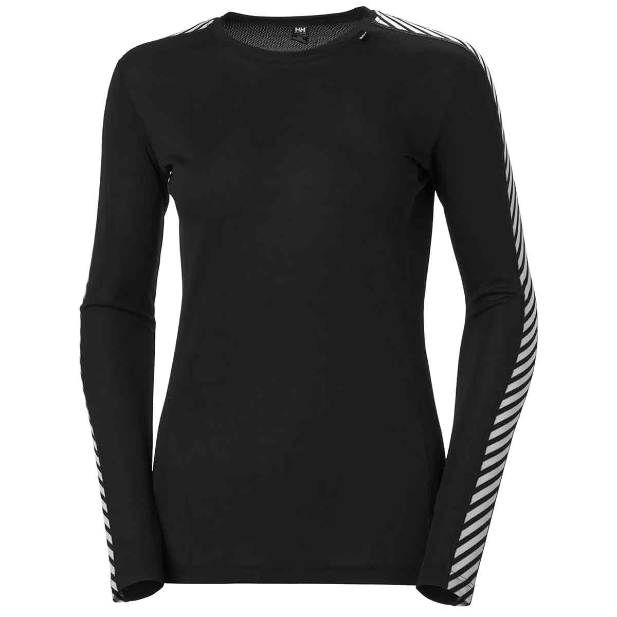Helly Hansen Womens Lifa Stripe Long Sleeve Crew Base Layer - John Bull Clothing