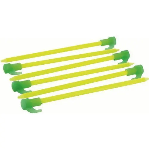 Highlander Fluorescent Tent Pegs - Pack of 6 - John Bull Clothing