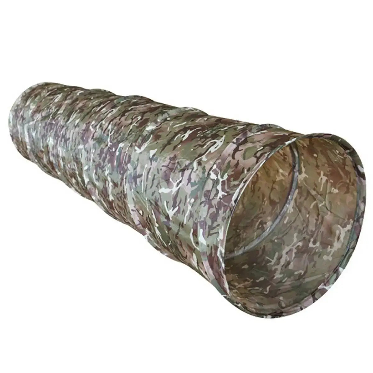 Kombat Kids BTP Pop Up Play Tunnel with a camouflage design, ideal for indoor and outdoor play. Encourages physical activity and easy to assemble.