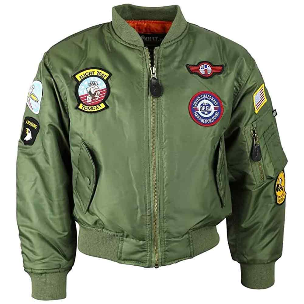 Kombat Kids MA1 Top Gun Flight Jacket John Bull Clothing
