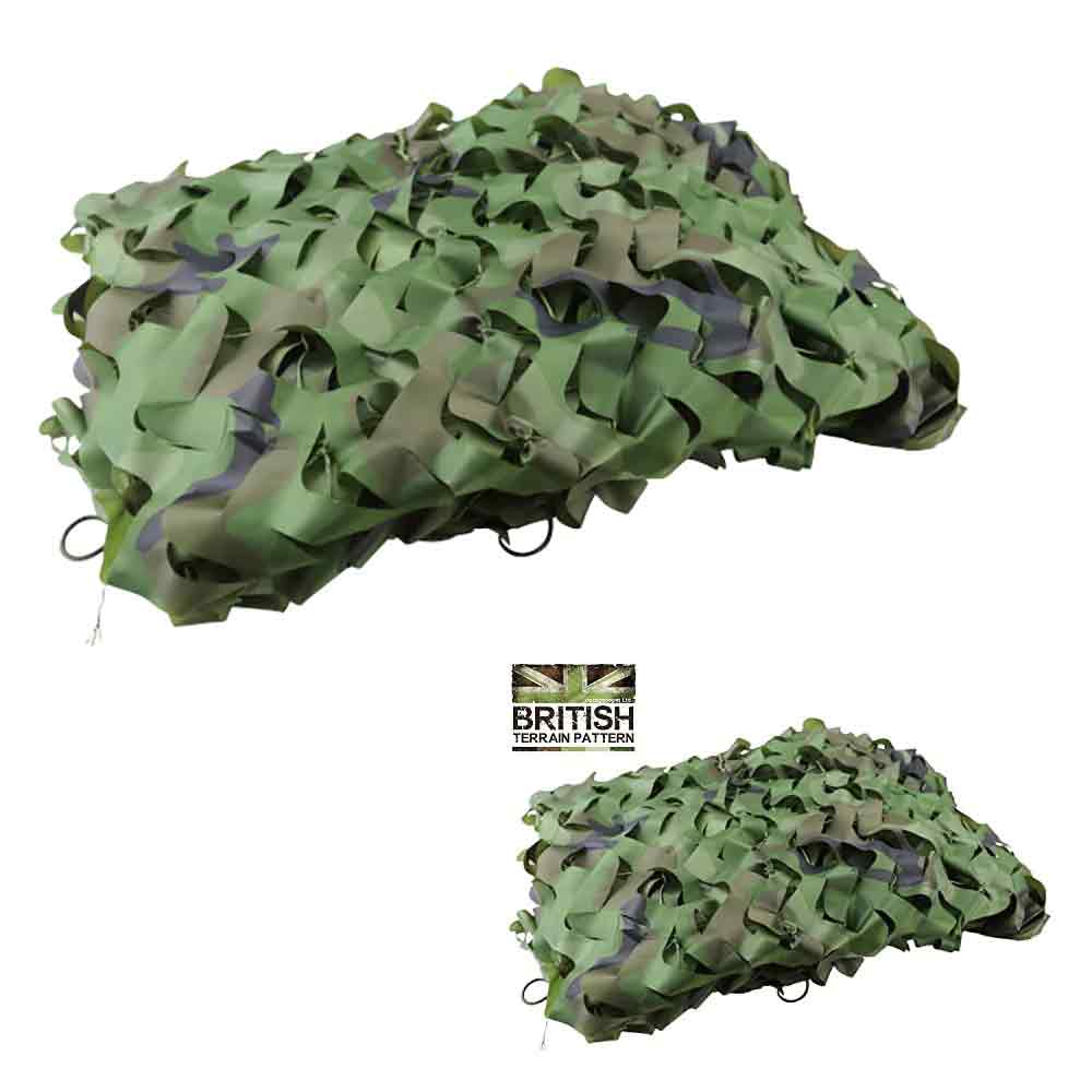 Kombat Kids Woodland 2m x 1.5m Camo Netting - John Bull Clothing
