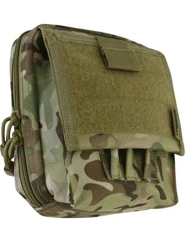 Kombat Spec Ops Map Case Pouch in Multicam, designed for military and outdoor use. Features secure compartments for maps, documents, and essentials.