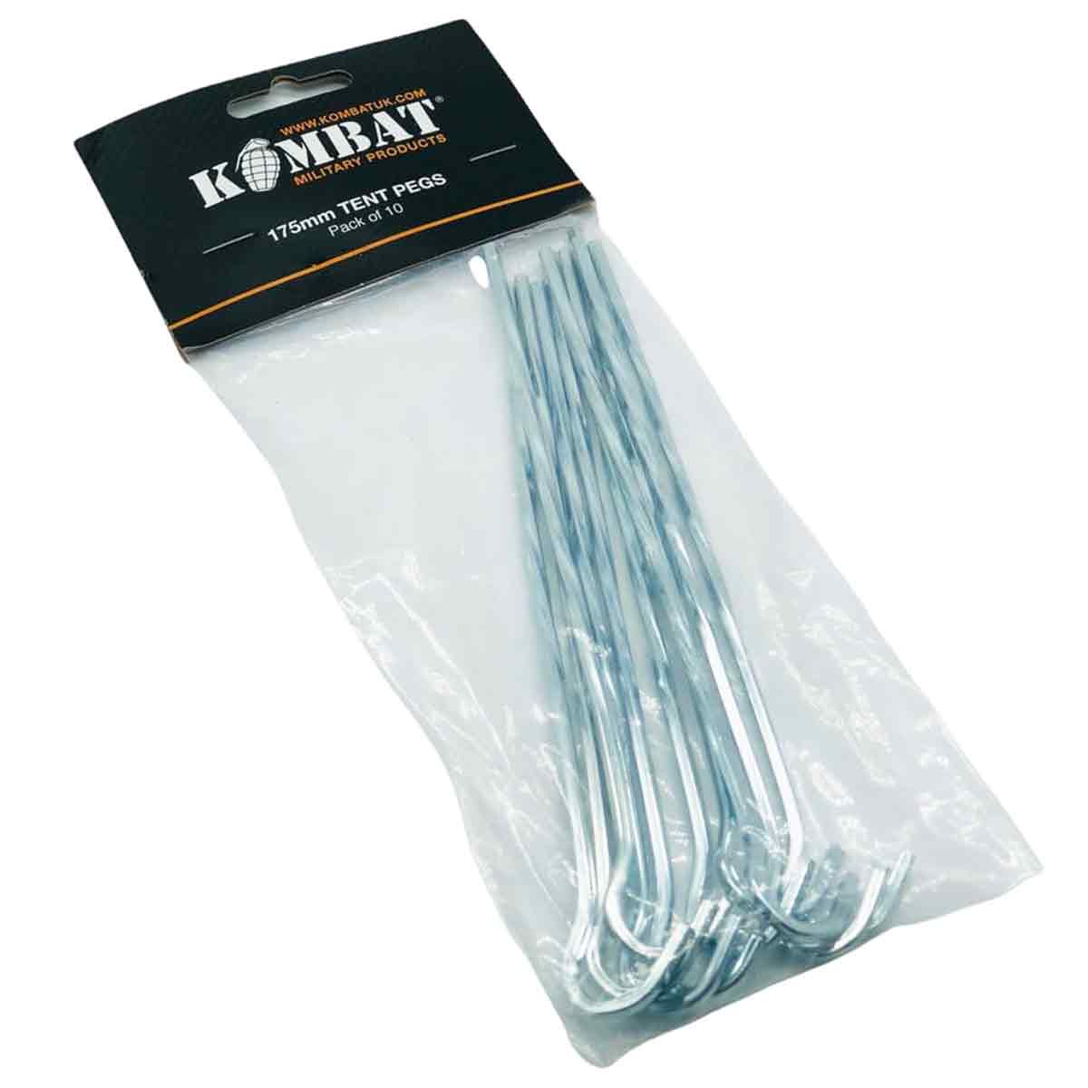 Kombat Steel Skewer Pegs - Pack of 10 - John Bull Clothing