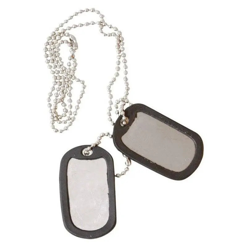 Kombat US Style Dog Tags Silver - John Bull Clothing