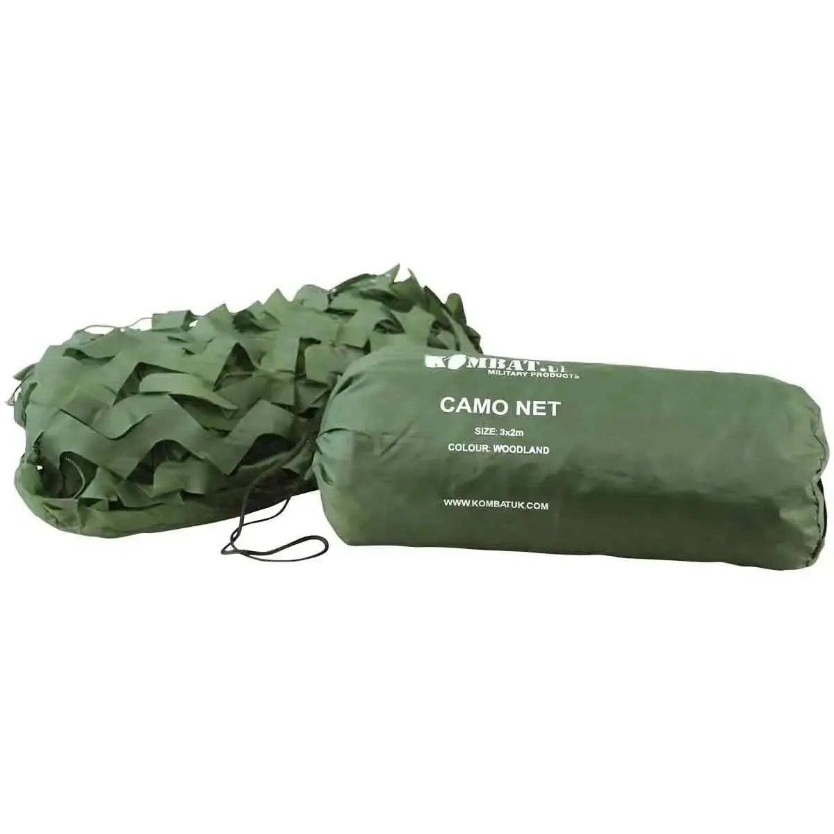 Kombat Woodland Camo 3m x 2m Netting - John Bull Clothing