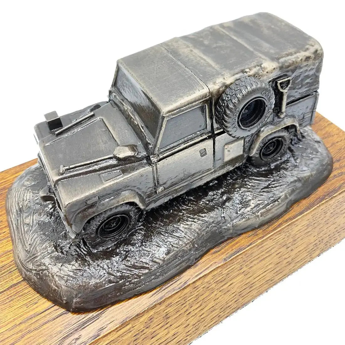 Land Rover Defender Bronze Resin Statue - John Bull Clothing