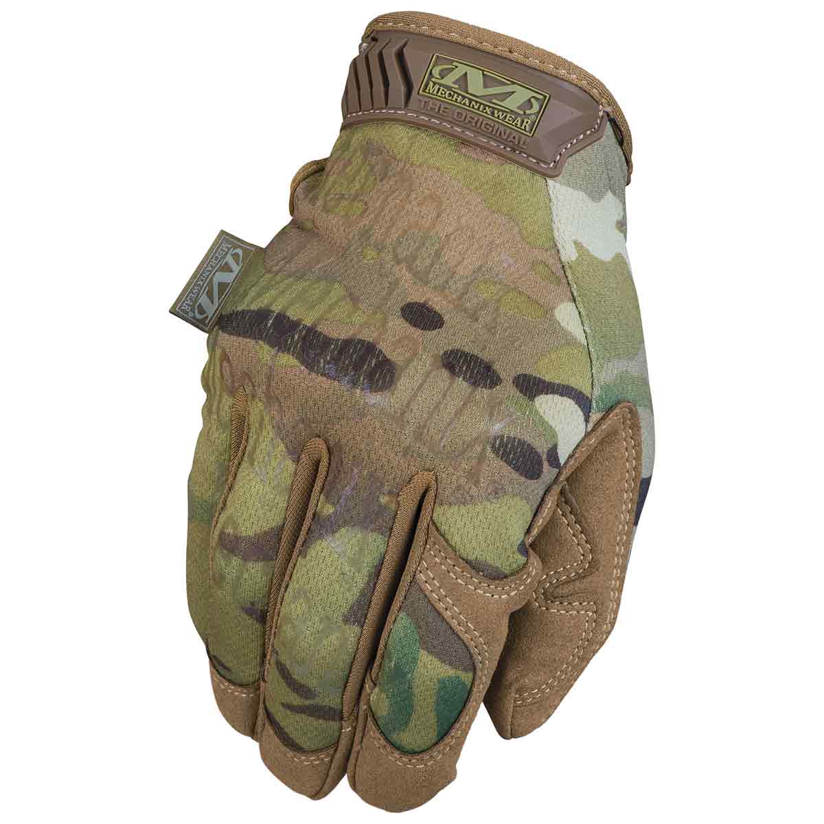 Mechanix Original Tactical Gloves Multicam with TrekDry material and reinforced palm, ideal for military and tactical use. Durable and breathable design.