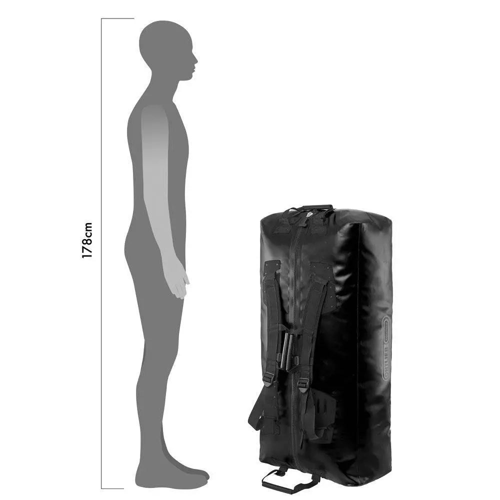 Ortlieb BigZip 140L Carry Bag Black - John Bull Clothing