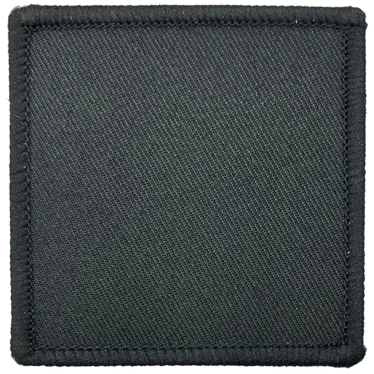 Single black Para DZ TRF 6cm x 6cm patch with hook & loop backing, tactical flash for military clothing.