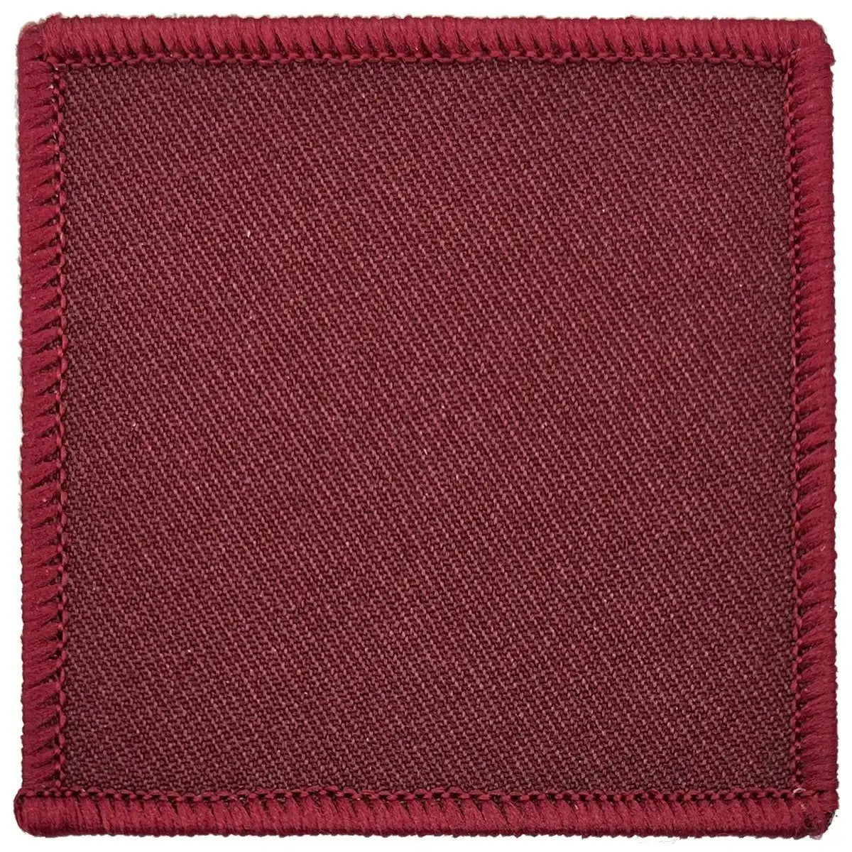 Single maroon Para DZ TRF 6x6cm iron or sew on patch, designed for tactical recognition on military uniforms.