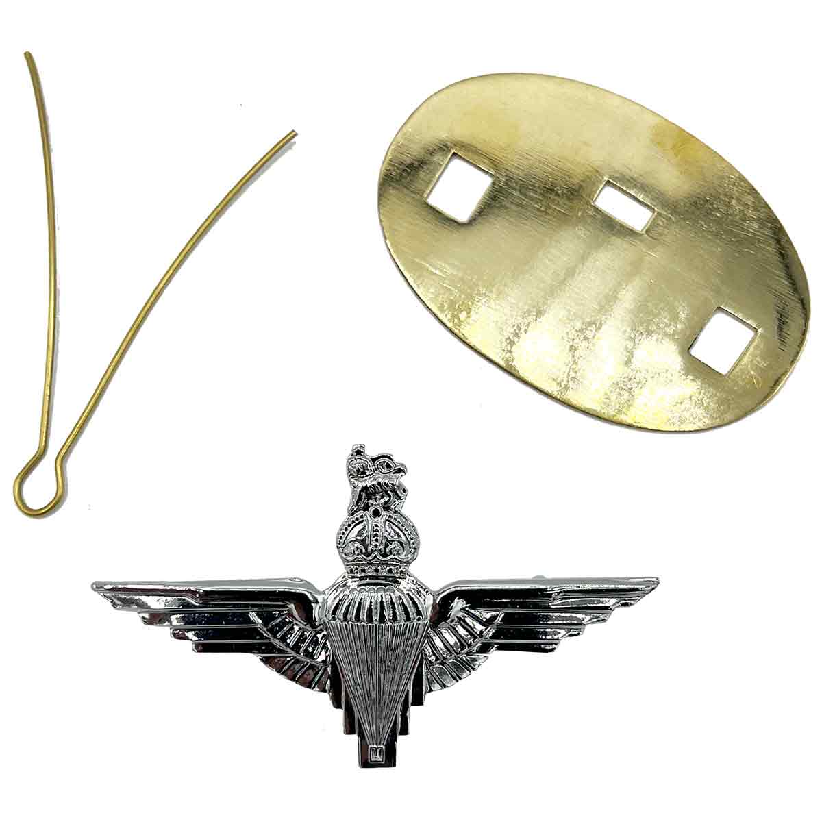 Parachute Regiment Beret Cap Badge with Kings Tudor Crown - John Bull Clothing