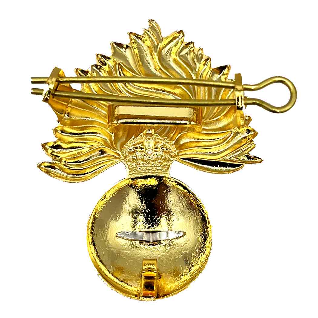 Royal Regiment of Fusiliers Beret Cap Badge with Kings Tudor Crown - John Bull Clothing