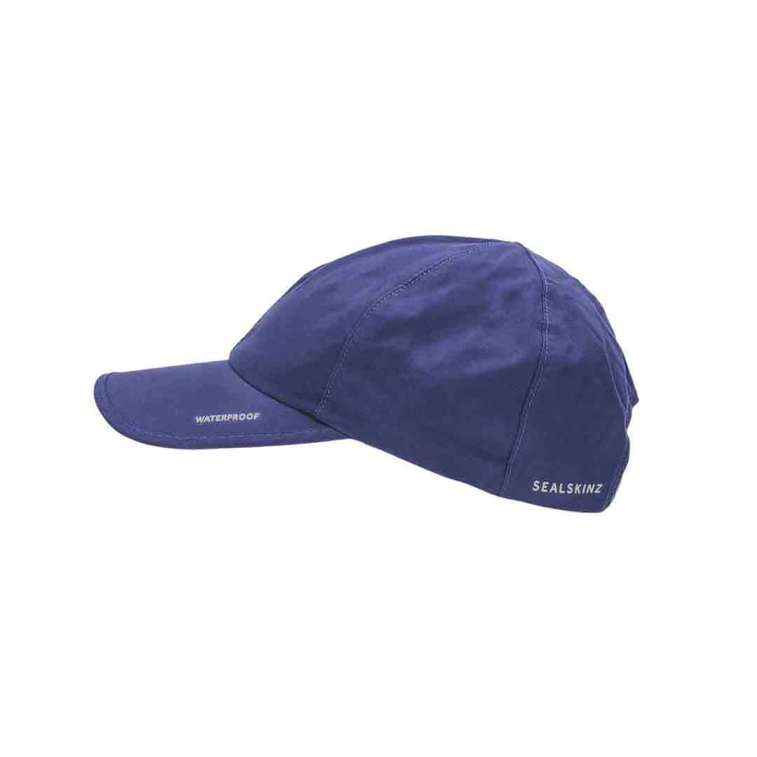 Navy Sealskinz Waterproof All Weather Baseball Cap with waterproof fabric and breathable design. Ideal for outdoor activities in any weather condition.