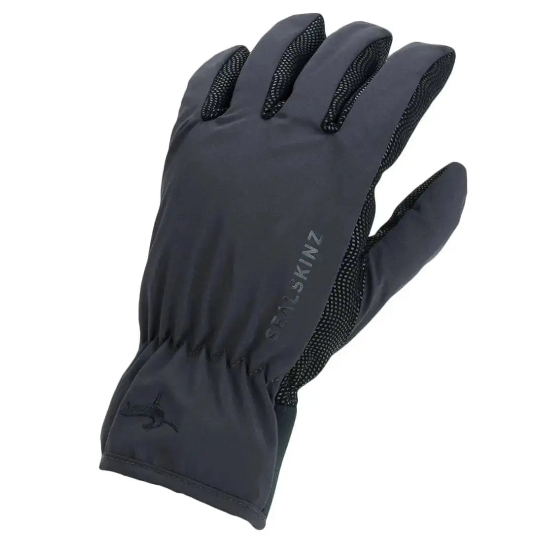Sealskinz Waterproof All Weather Lightweight Glove with a sleek black and grey design, offering durability, waterproofing, and breathability.