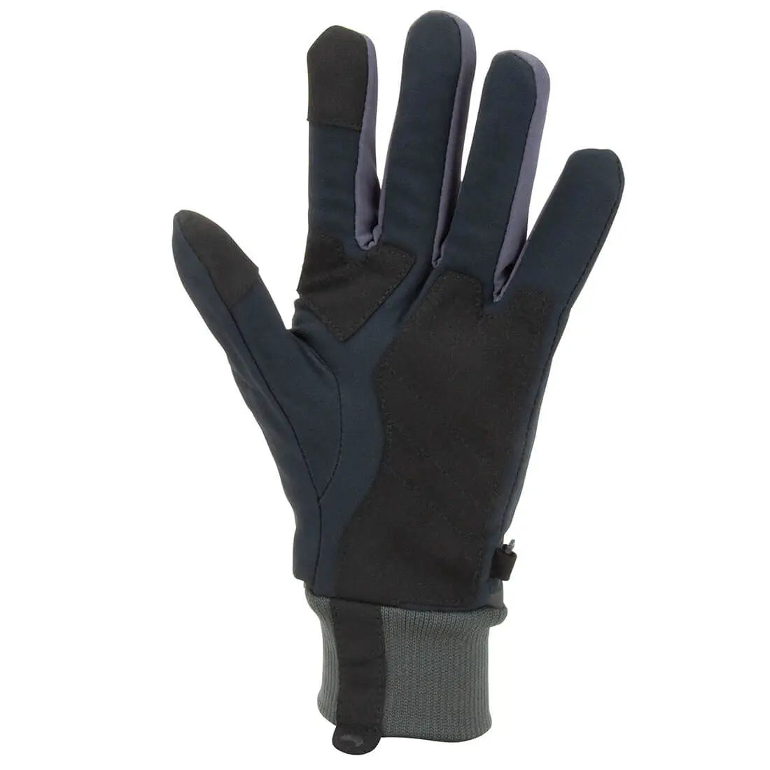 Palm view of the Sealskinz Waterproof All Weather Glove in black, highlighting the textured grip and ergonomic design for enhanced performance.
