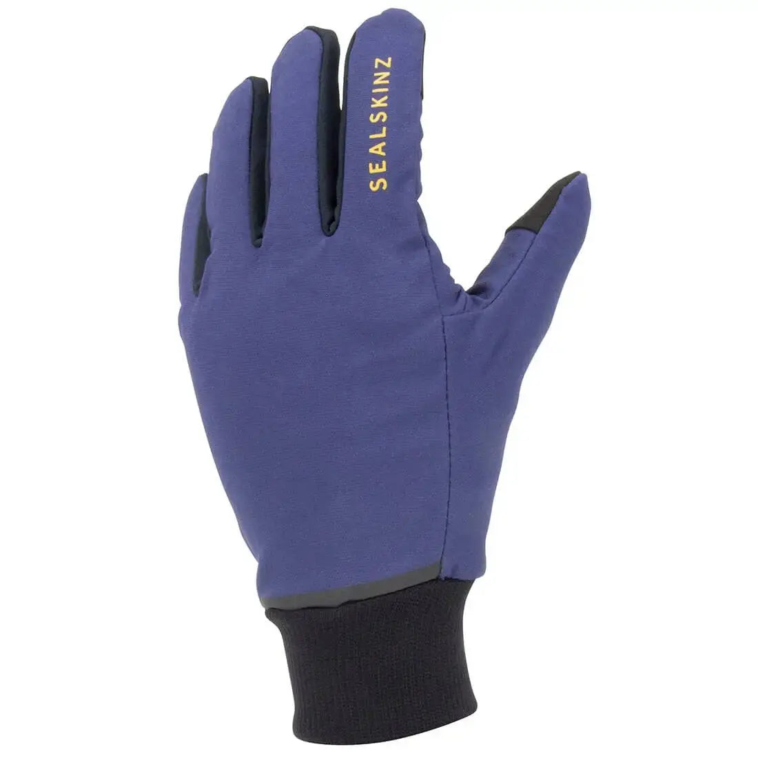 Sealskinz Waterproof All Weather Glove in blue with Fusion Control, featuring a snug fit and waterproof protection for outdoor activities.