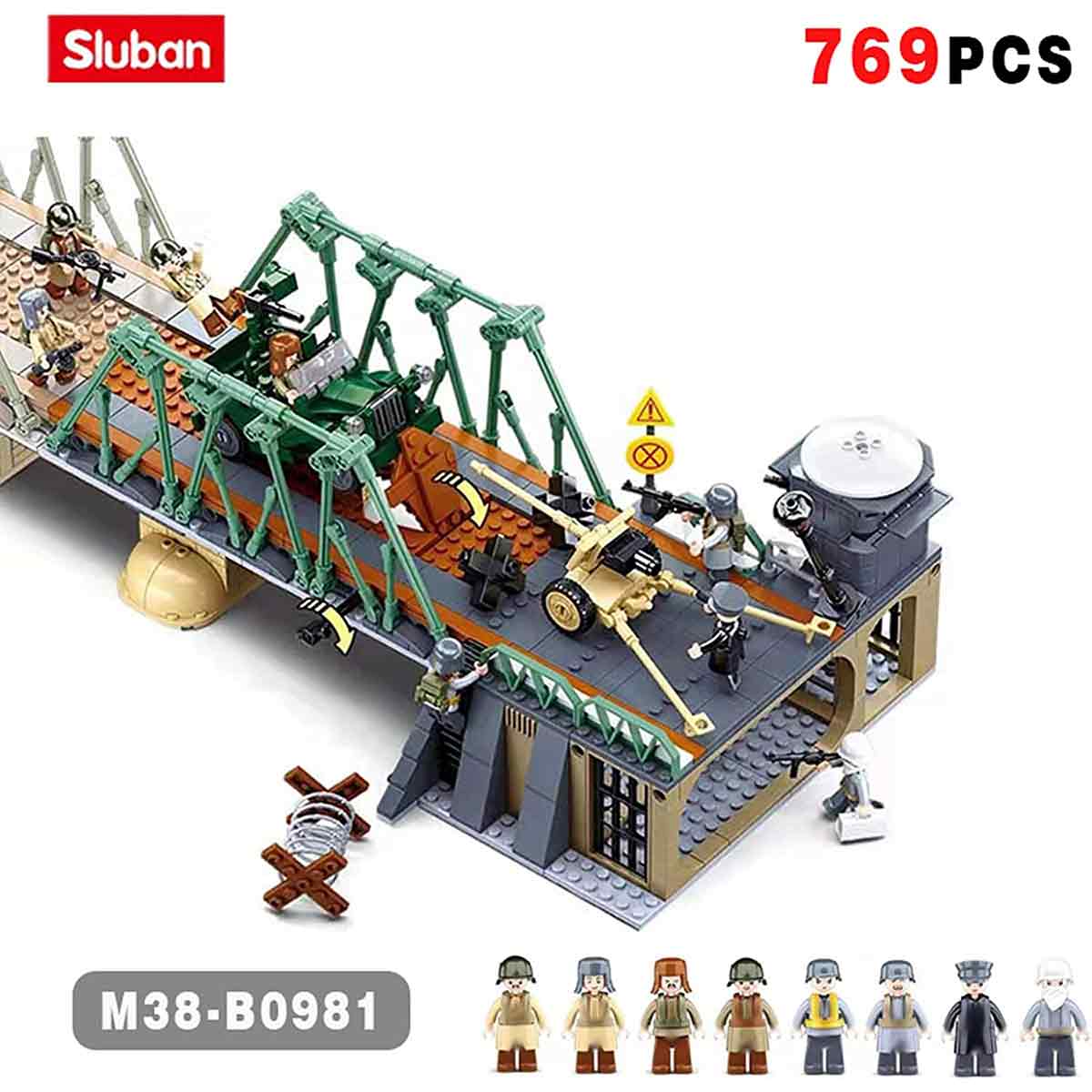 Sluban 1944 Winter Battle of Budapest Battle Building Set M38-B0981 - John Bull Clothing