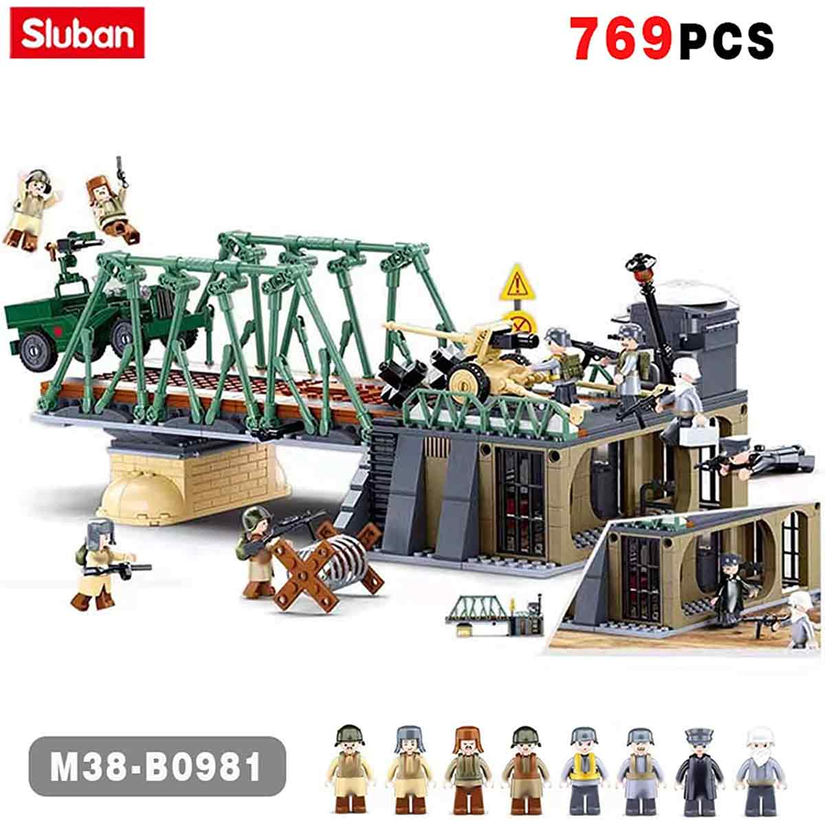 Sluban 1944 Winter Battle of Budapest Battle Building Set M38-B0981 - John Bull Clothing