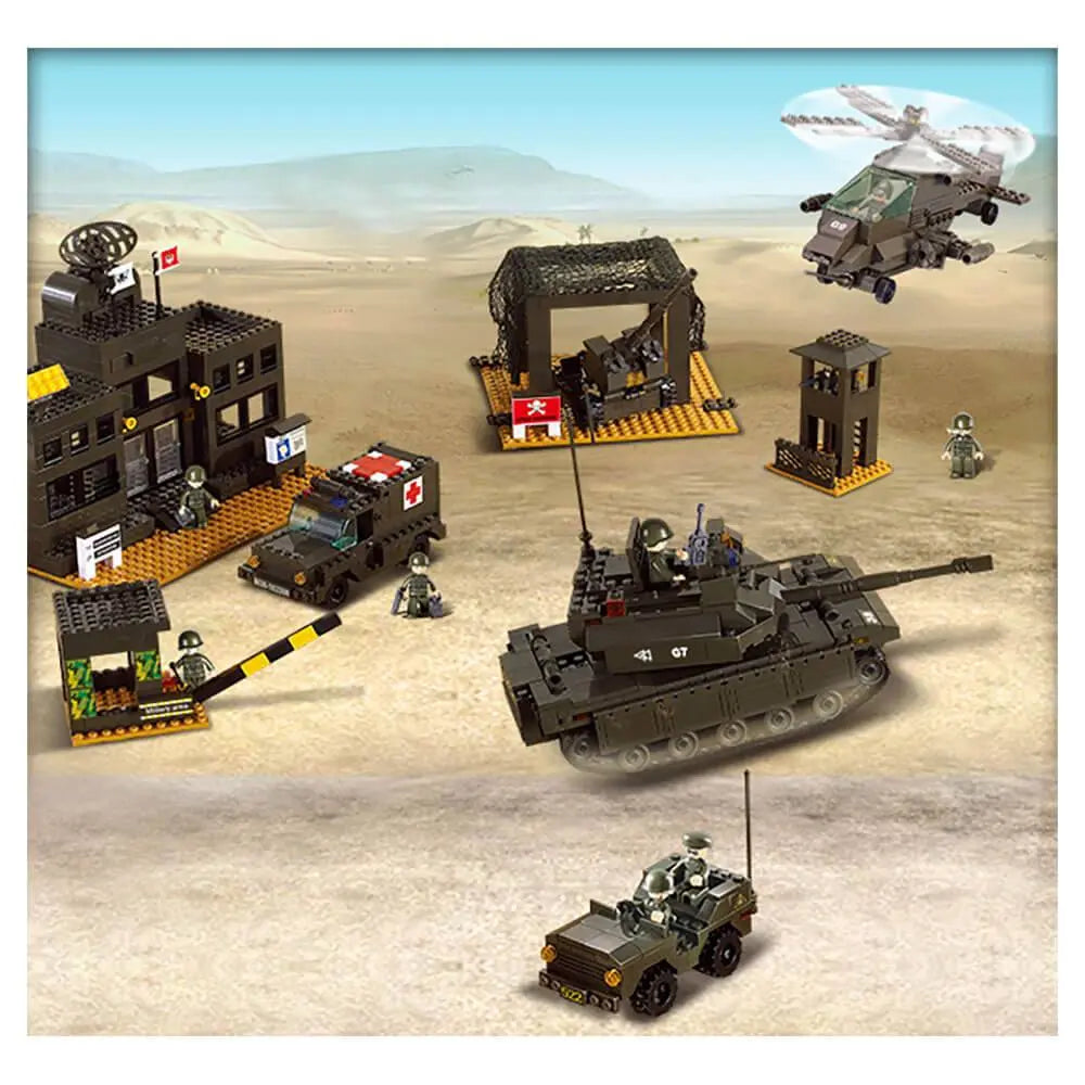 Sluban Army Headquarters Set M38-B7100 - John Bull Clothing