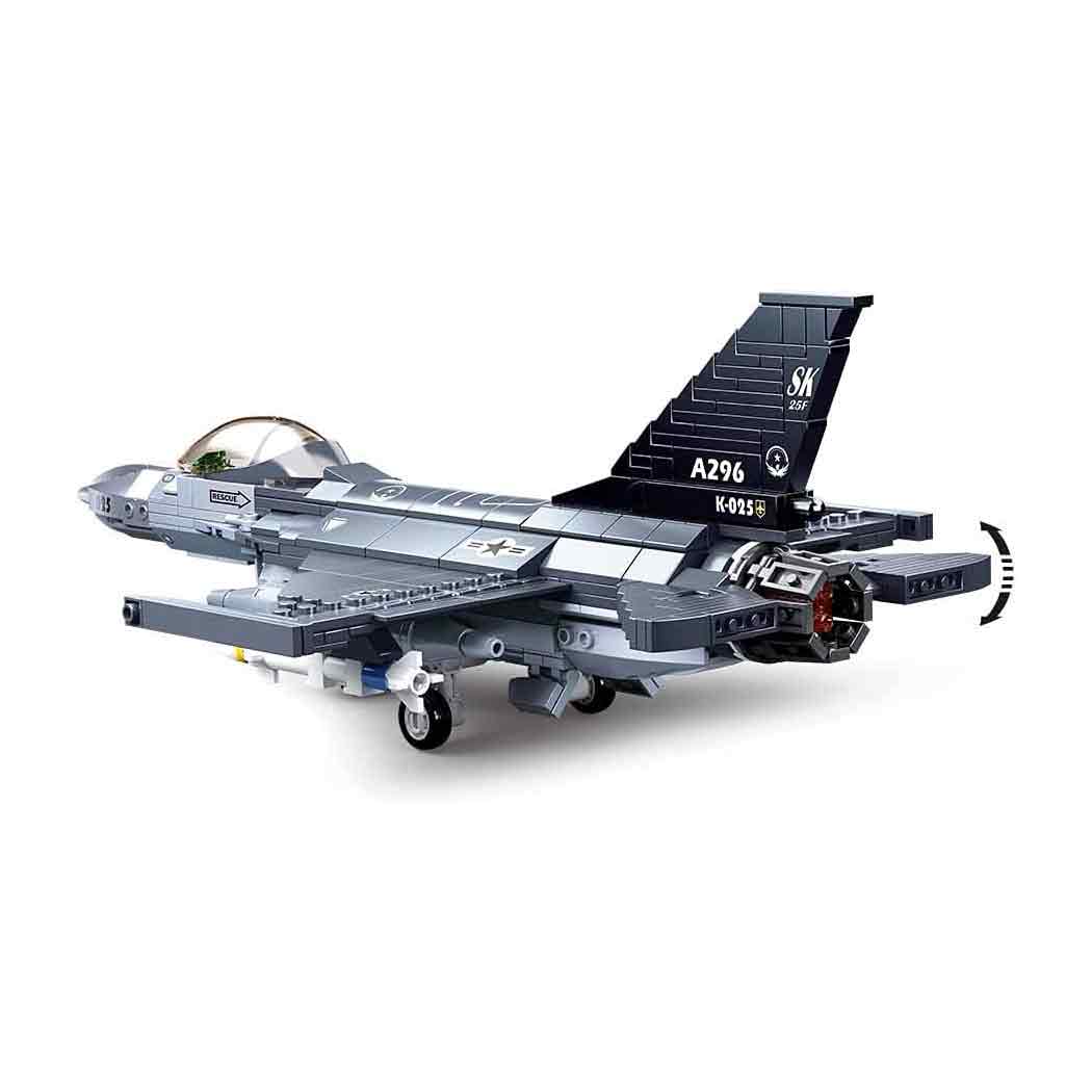 Sluban F16 Falcon Fighter Aircraft Plane Set M38-B0891 - John Bull Clothing