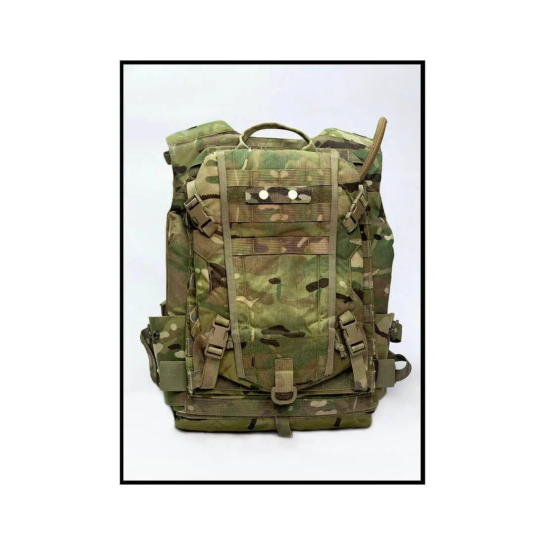Spectre Lumineyes Panel Soldier Marking System attached to a multicam day-sack, enhancing visibility for outdoor recreation and tactical missions.