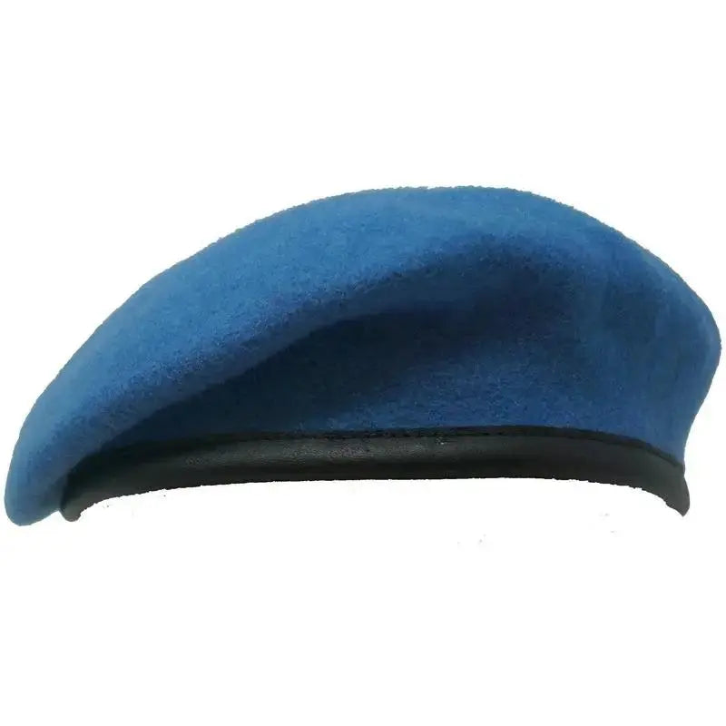 Béret Militaire Britannique Bleu Marine – 100% Laine, Taille 61 (7 1/2), Style Armée Authentique