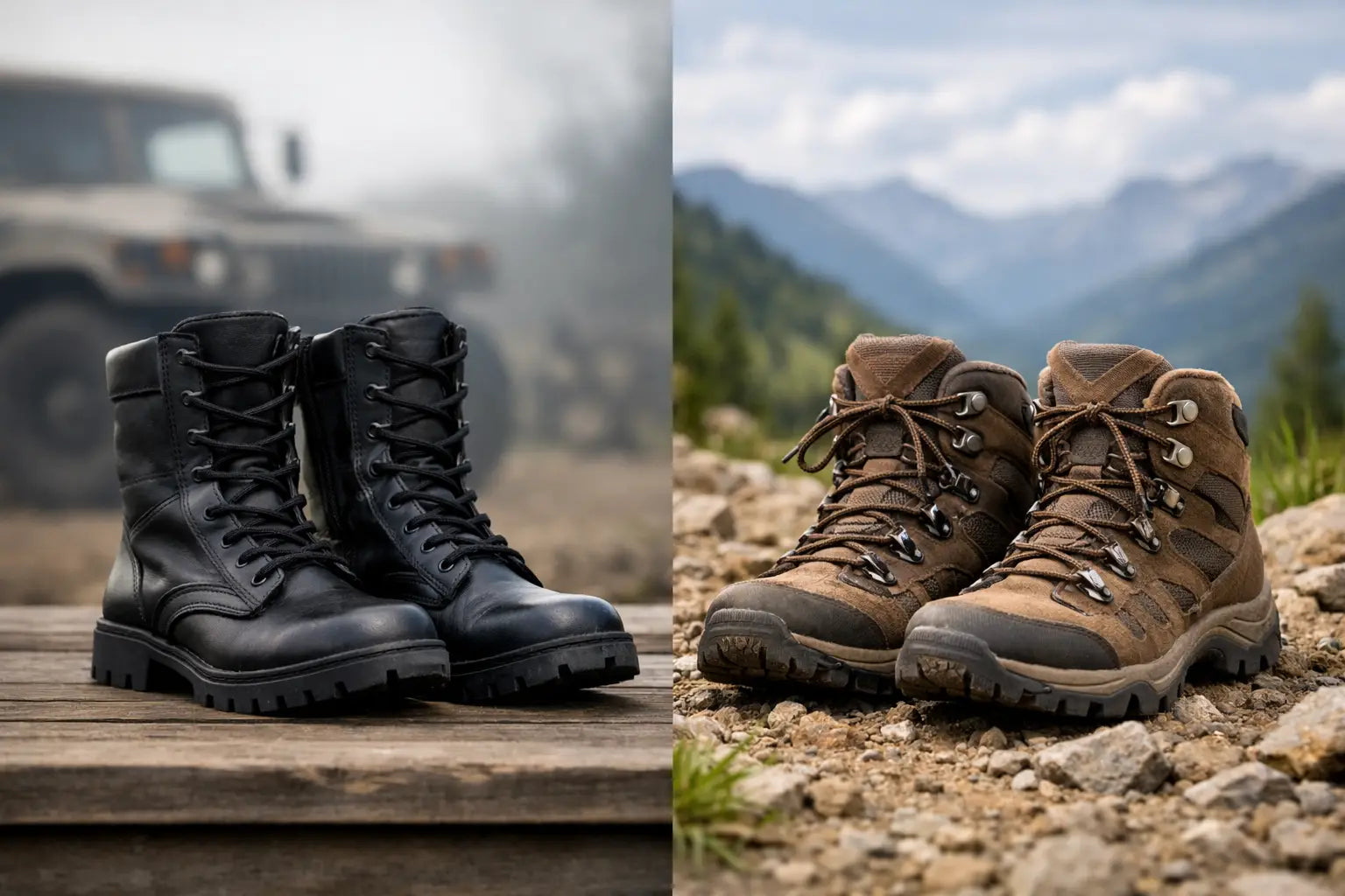 Combat Boots vs Hiking Boots