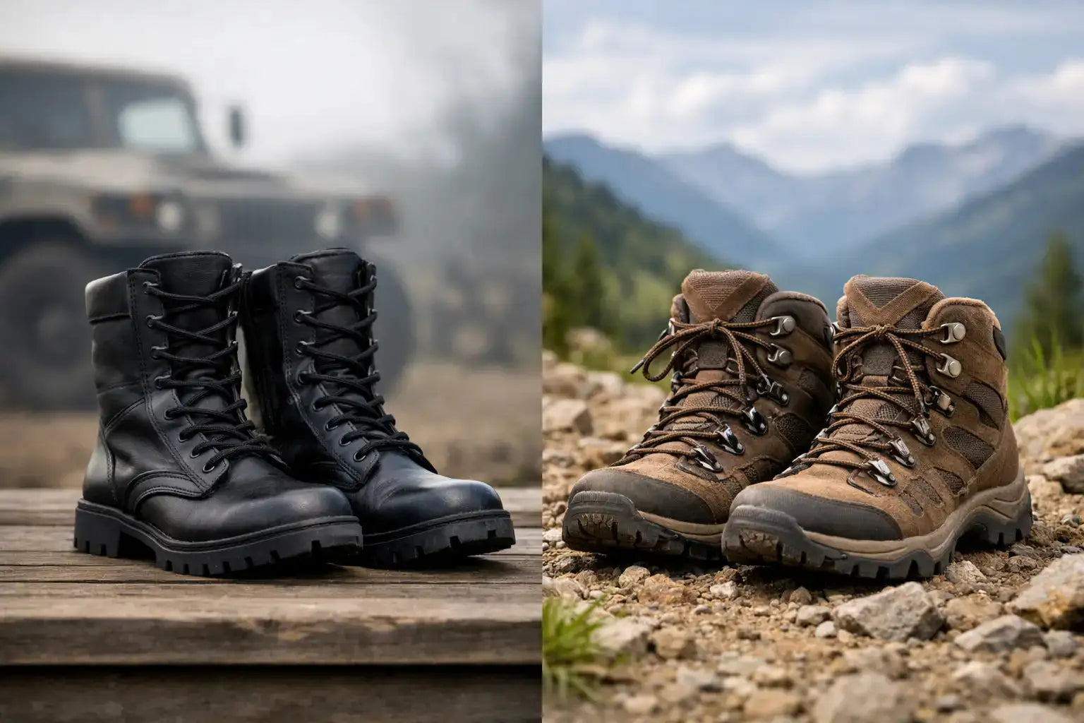 Combat Boots vs Hiking Boots