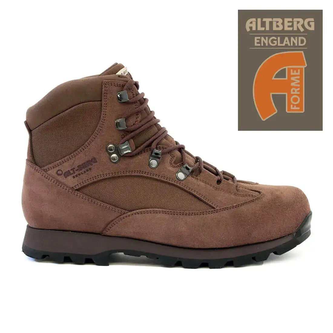 Altberg Base Military Boot MoD Brown with AForme Fitting  from  John Bull Clothing 