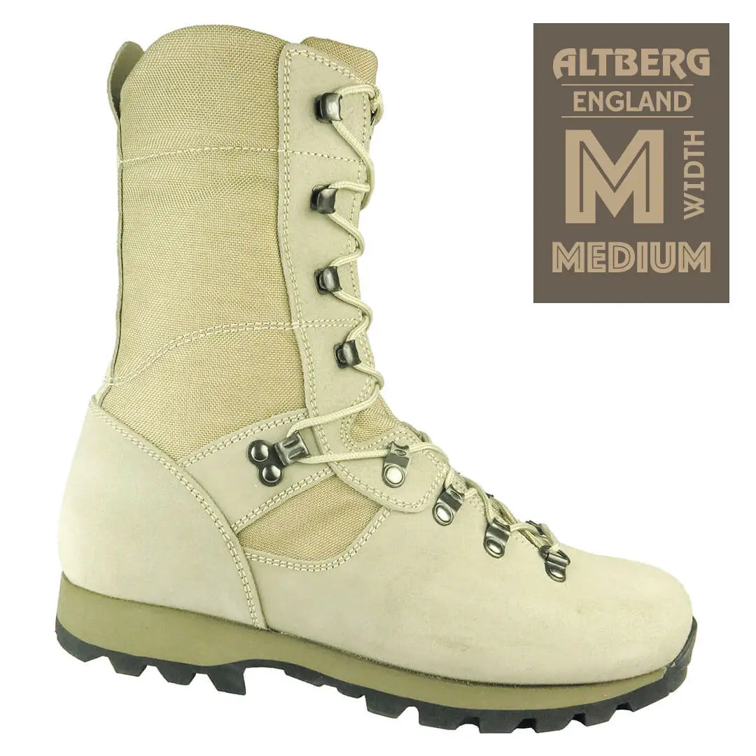 Altberg Desert Microlite Beige MIlitary Boot with Medium Fitting