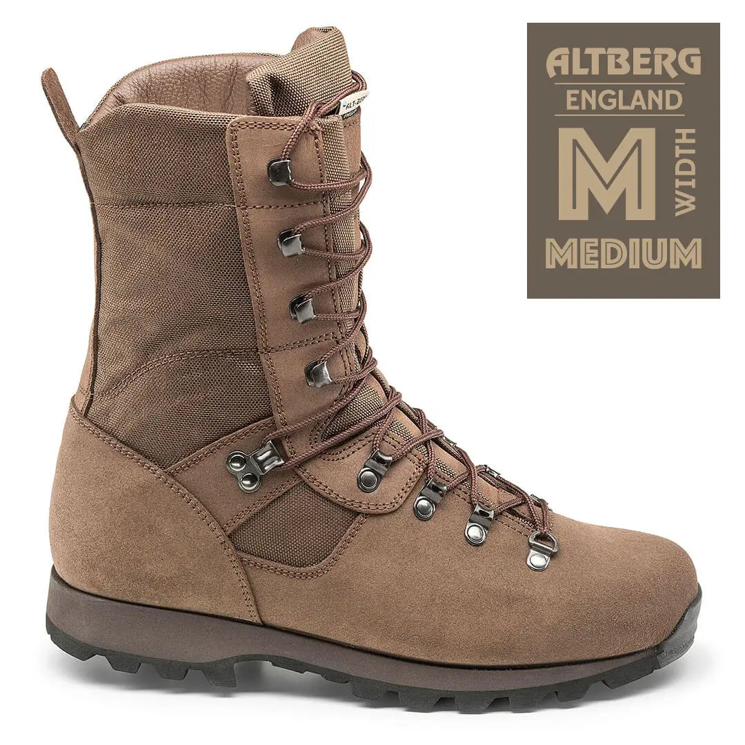Altberg Desert Microlite Brown MIlitary Boot - Medium Width