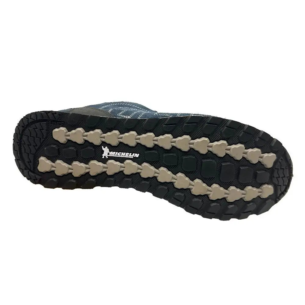 Outsole of Altberg Wensley Waterproof Outdoor Shoe featuring Michelin tread pattern for superior traction on rugged surfaces.  from  John Bull Clothing 