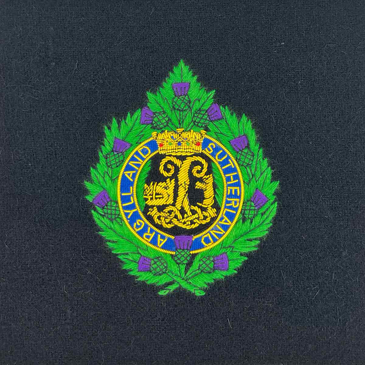 Argyle & Sutherland Wire Bullion Badge