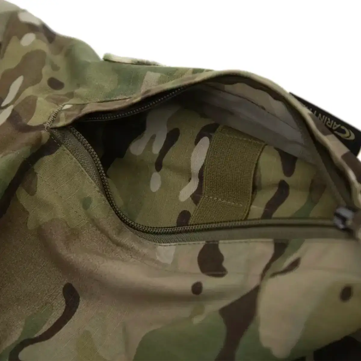Interior view of Carinthia Combat Shirt Multicam CCS with camouflage lining  from  John Bull Clothing 